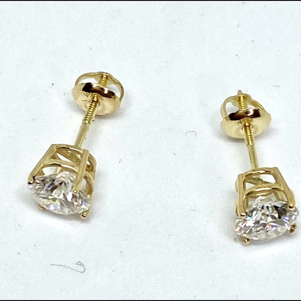 Diamonds 2 ct stud earring D color vvs mossanite - Picture 12 of 16